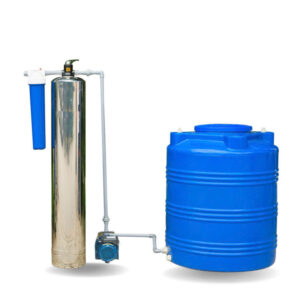 Bộ lọc nước tổng 1 cột inox giếng khoan loại bỏ kim loại nặng van cơ – LNGK04